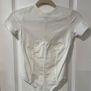 Fleur du Mal ivory bodysuit